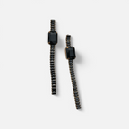 Midnight Noir Linear Crystal Earrings