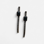 Midnight Noir Linear Crystal Earrings