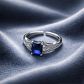 Sapphire Empress Silver Ring