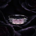 Blush Trio Silver Ring